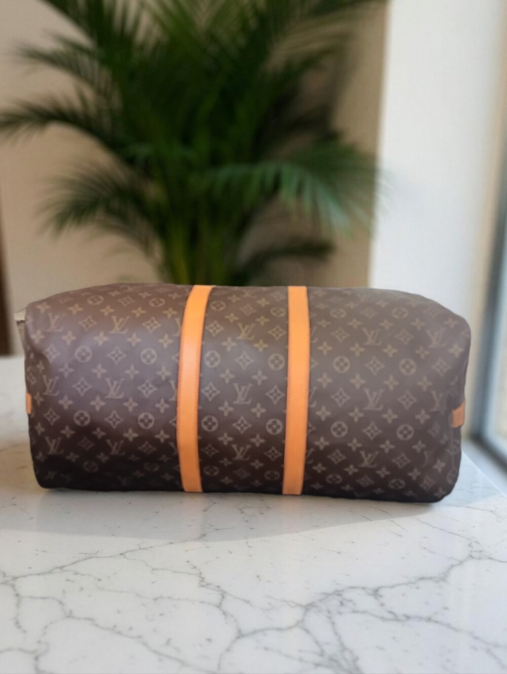 Louis Vuitton Keepall Bandouliere 55 Monogram Vintage 1990 Full Set ✨ - Picture 9 of 16